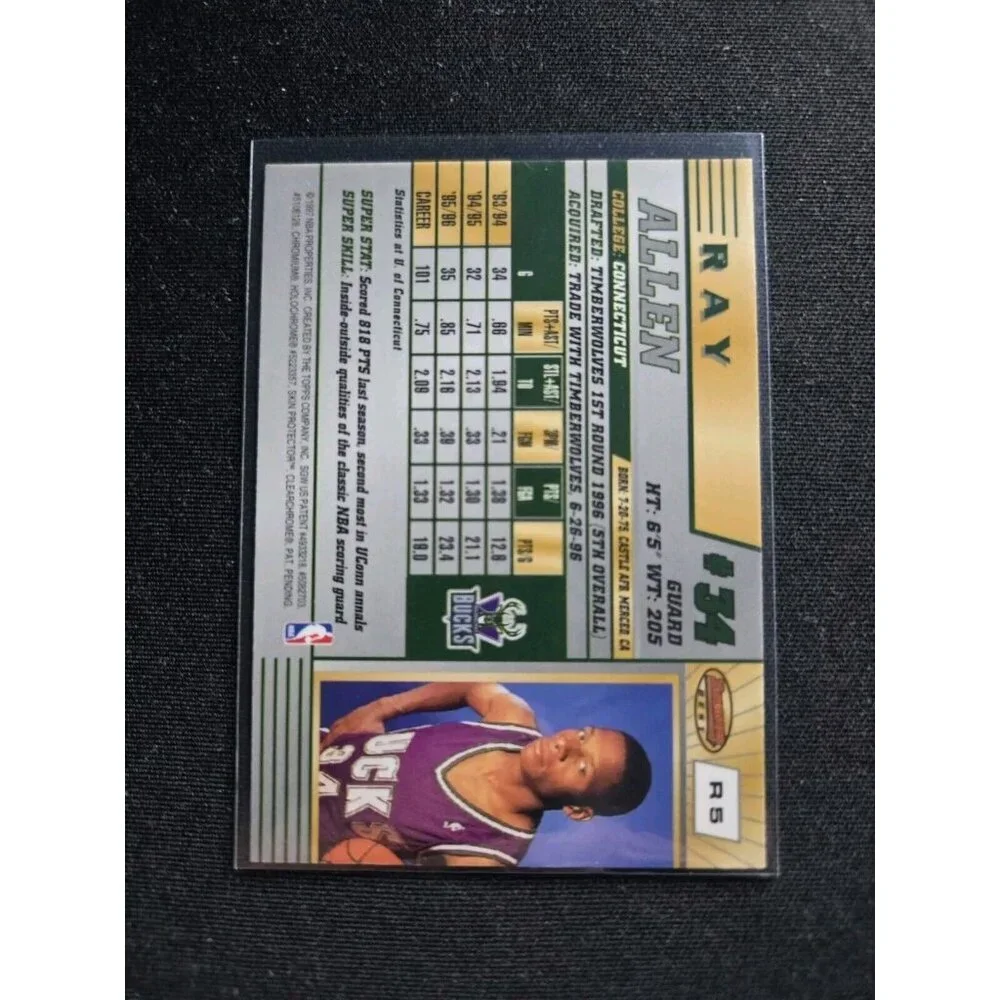 1996-97 Bowman's Best Basketball Ray Allen RC #R5
